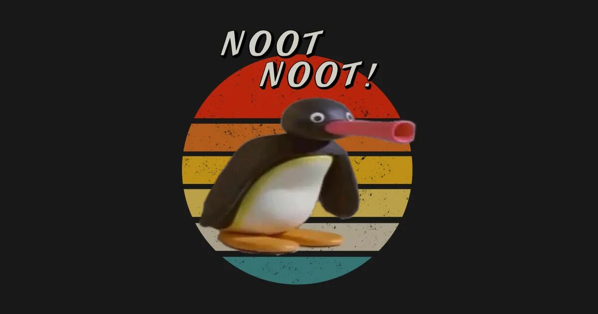 Noot. Pingu 2002. Пингвин noot noot мем. Этнический логотип. N o t c o i n.