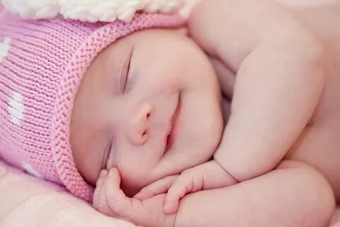 Sleeping, Smiling Baby.