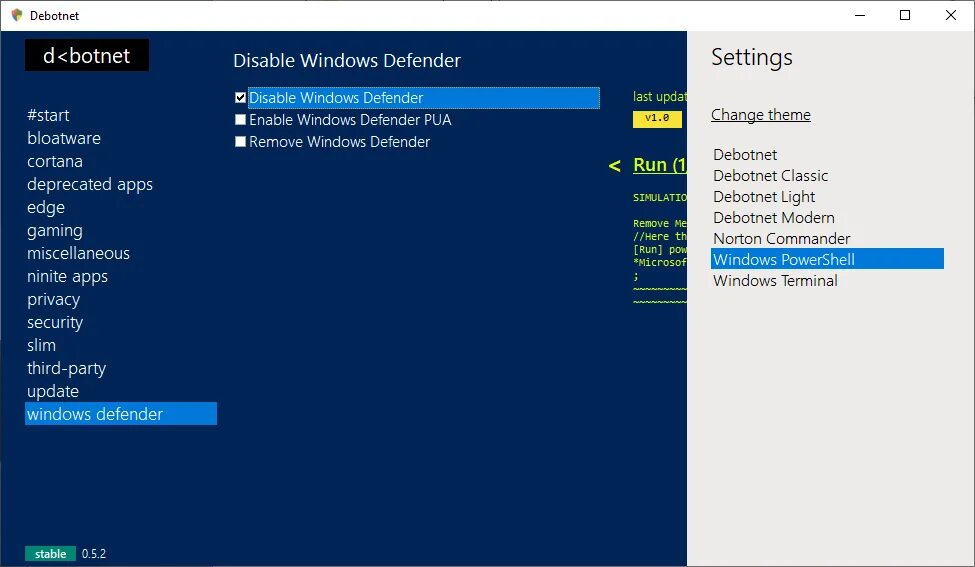 Windows 10 utility