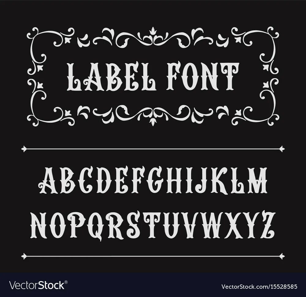 Label font