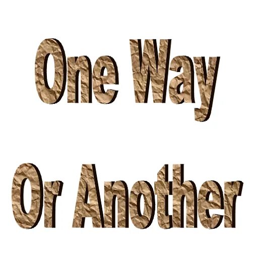 One of them and another one. Another one. Another one and another one. One ones, another one. Tell one from another.