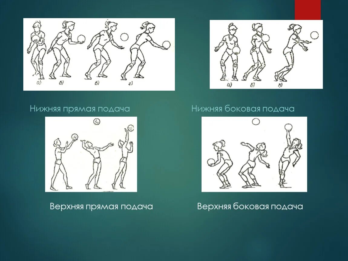 Техника выполнения нижней боковой подачи. Нижняя прямая подача. Боковая подача.