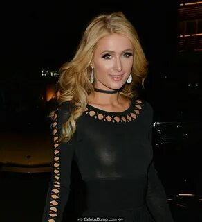 Paris Hilton out in London braless in see through top - May 01, 2016.