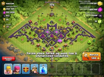 Карта clash of clans