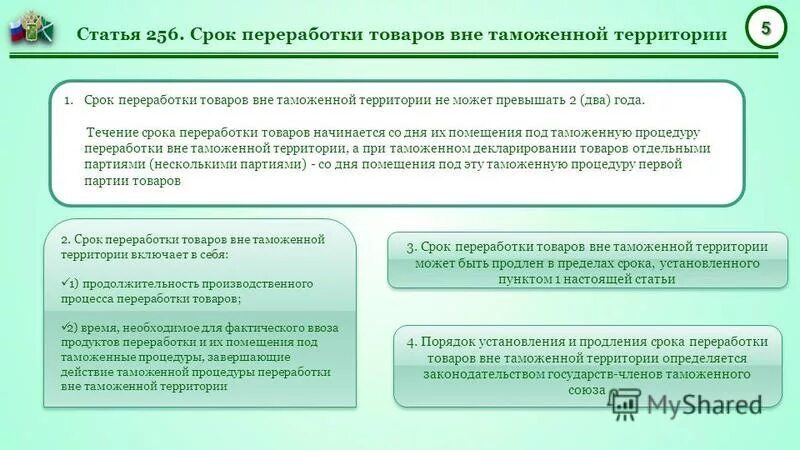 Операции по переработке товаров. Переработка товаров вне таможенной территории. Срок переработки товаров вне таможенной территории. Таможенные процедуры переработки. Срок переработки вне тамож территории.