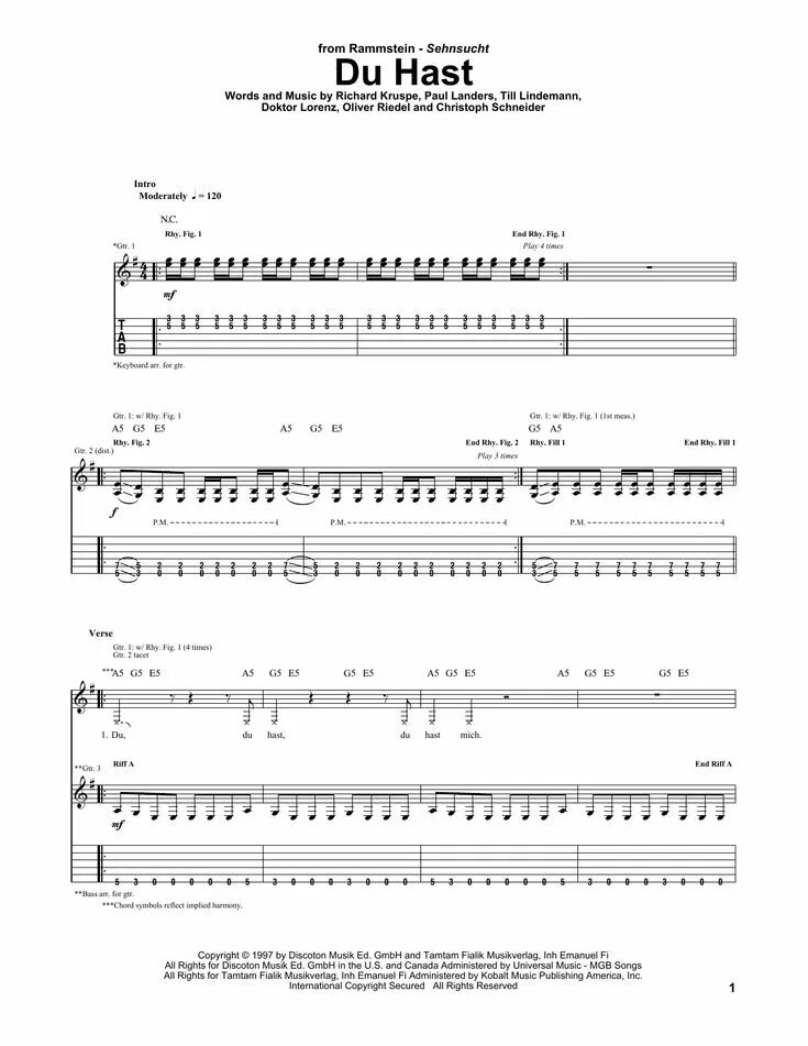 Песни духаст рамштайн. Du hast Rammstein табы. Rammstein du hast Ноты для гитары. Rammstein табы. Рамштайн табы для гитары.