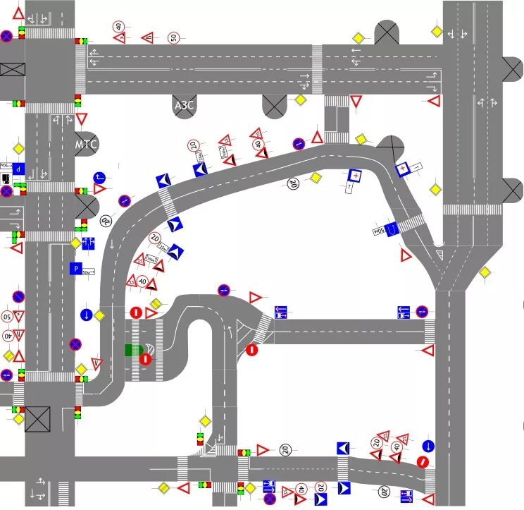 Карты экзамен гибдд. Карта дорожных знаков. Карта со знаками дорожного движения. Карта города со знаками дорожного движения. Схема маршрута с дорожными знаками.