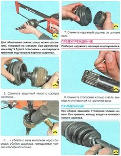 Замена внутреннего шруса шевроле авео
