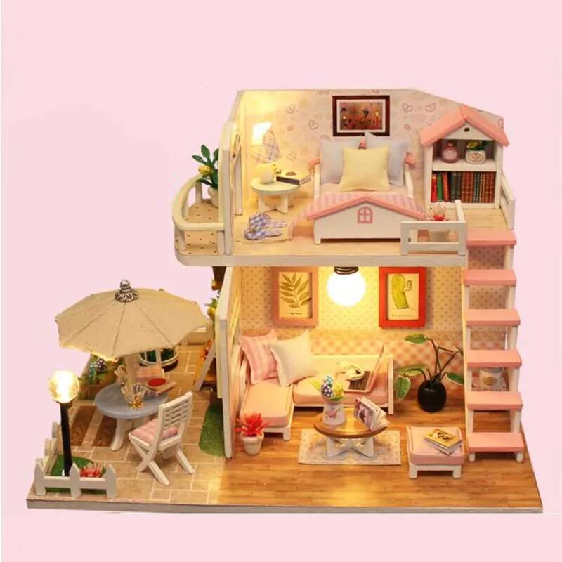 Кукольный дом трех котов. Кукольный домик. Миниатюрные домики. Домик для игрушек. Мебель для кукольного домика.
