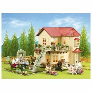 Большой дом со светом sylvanian