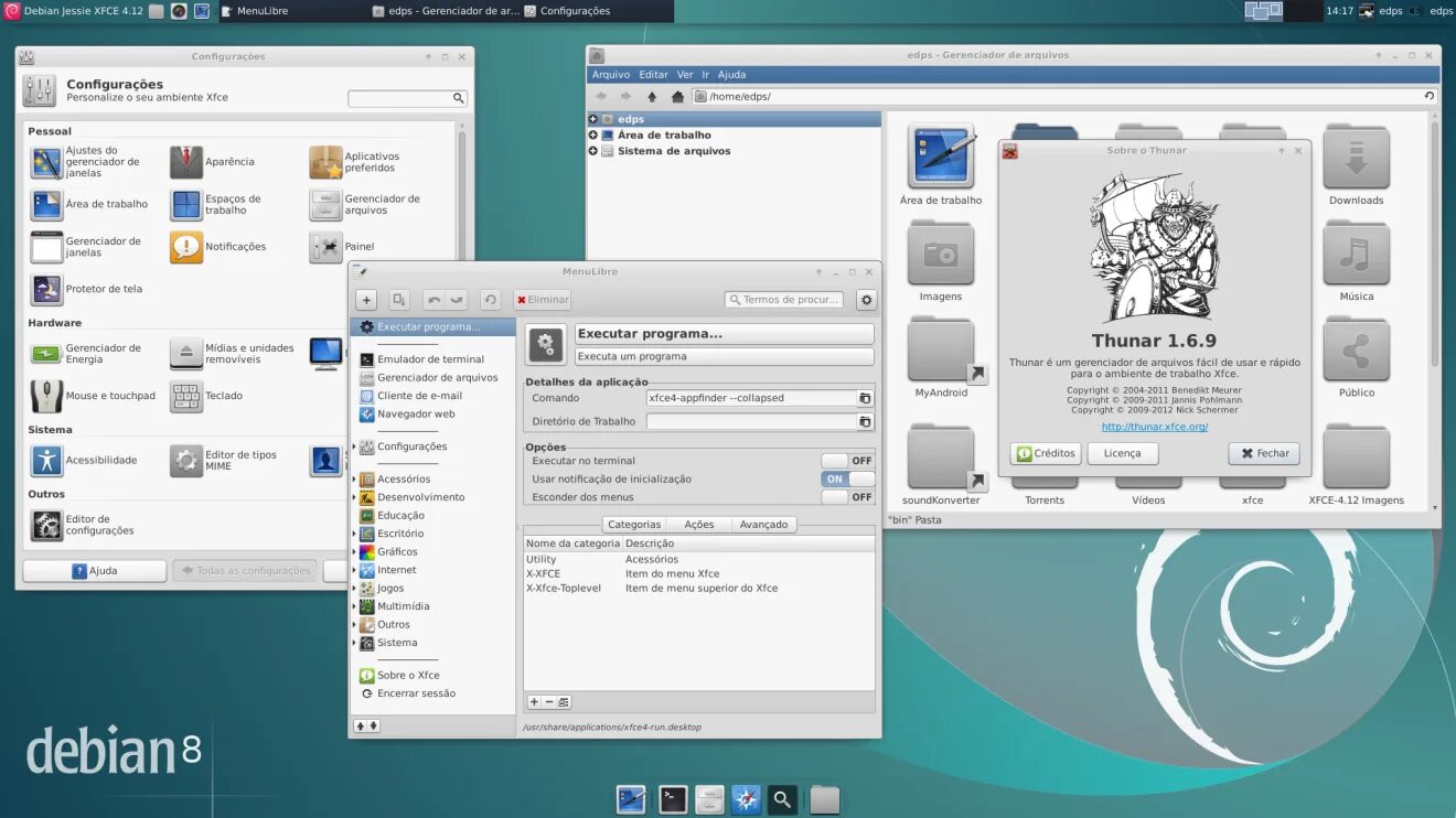 Debian установка xfce. Xfce4. значок панель xfce debian 11. thunar. thunar 20.