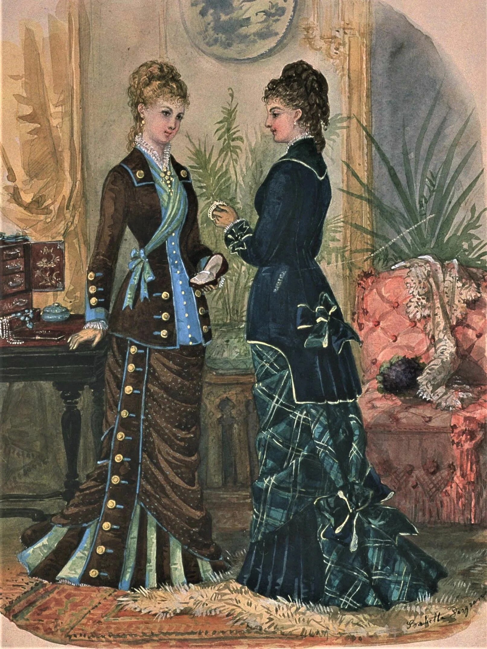 La Mode Illustrée 1888 Victorian Fashion Plates