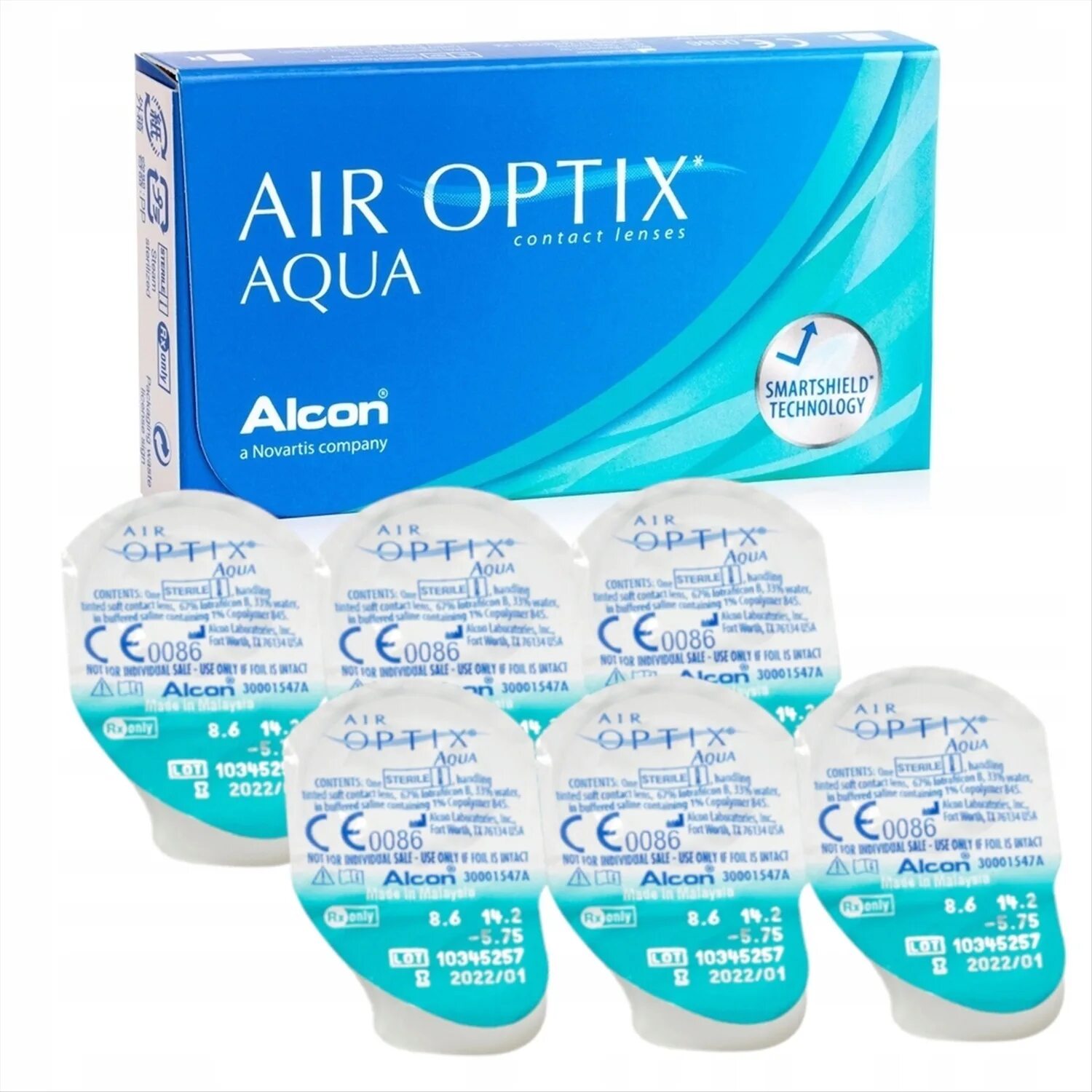 Alcon. Air Optix 6 линз. Air Optix Aqua (3 линзы). Линзы Alcon Air Optix Aqua. Alcon контактные линзы "Air Optix Aqua", 6 шт., -2.25 / 8.6/ ежемесячные.