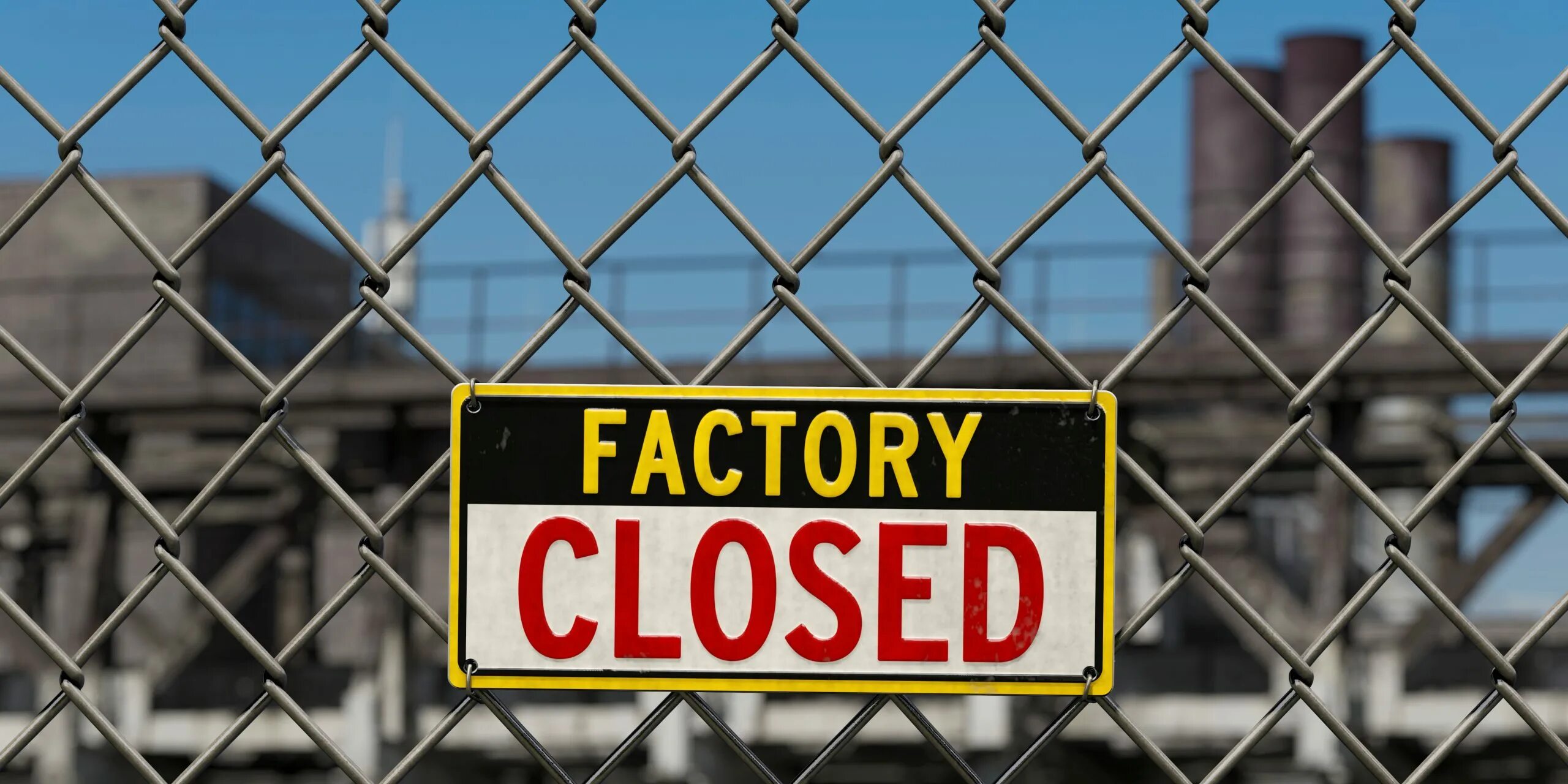 Factory close. Closed factory. фабрика закрыта. factory sign.