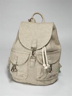 Рюкзак льняной маленький рогожка Aoki 13817652 купить в интернет-магазине Wildbe