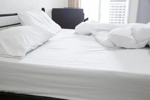 She s got a white bed