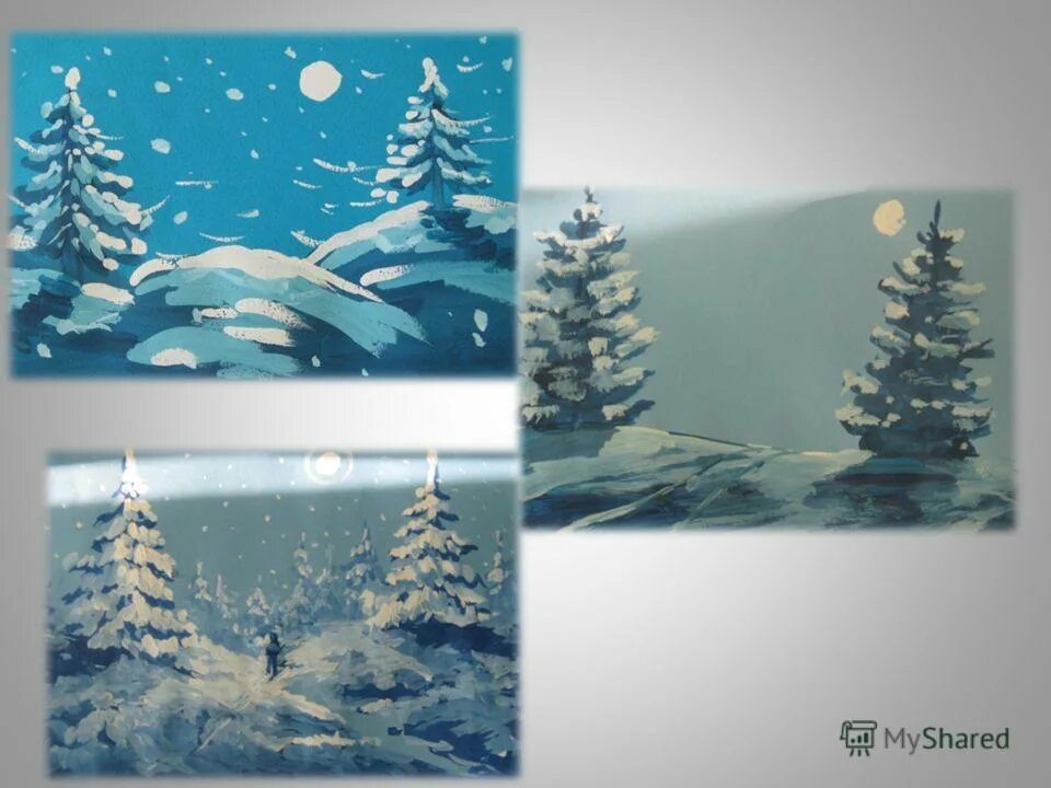 Изо 1 класс гуашь. Зимний пейзаж поэтапное рисование презентация. Измени яркий цвет белилами. Композиция в пейзаже. От чего зависит снег.