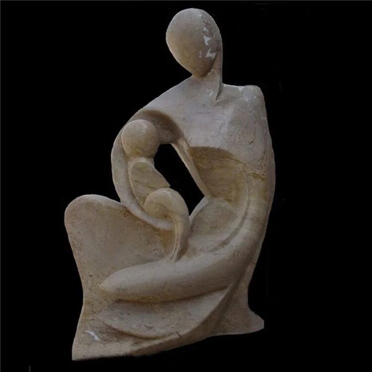 Mother stone. Каменная мать. Abstract Marble Figures.