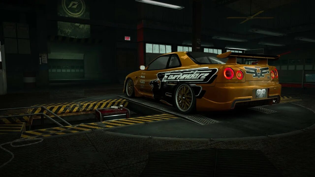 Тачка босс. Need for Speed Underground 1. Nissan Skyline NFS. Скайлайн нфс 1. Need for Speed Underground 1 гараж.