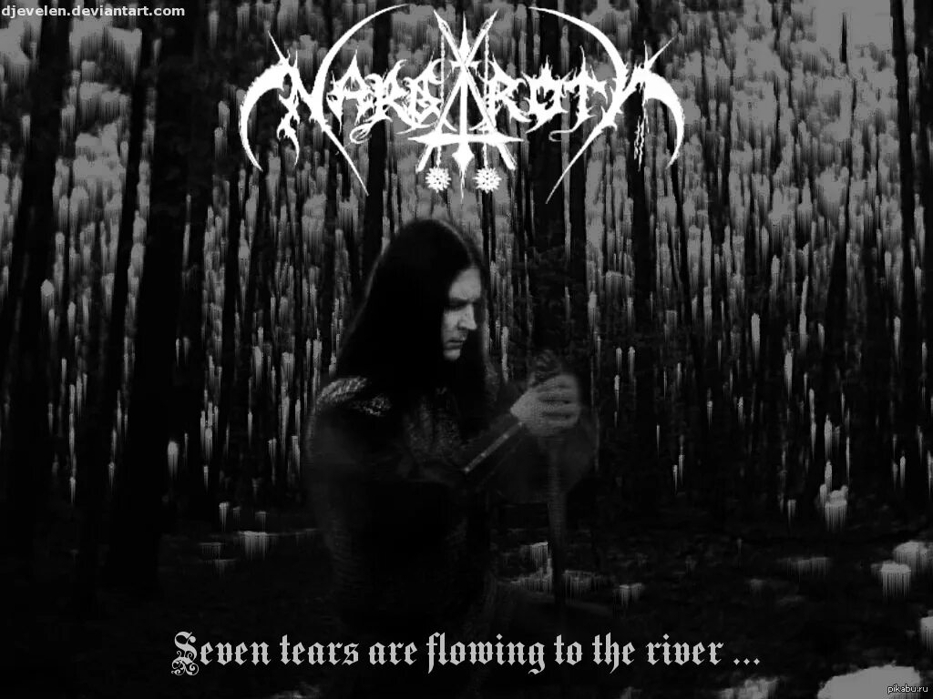 Seven tears are flowing to the river