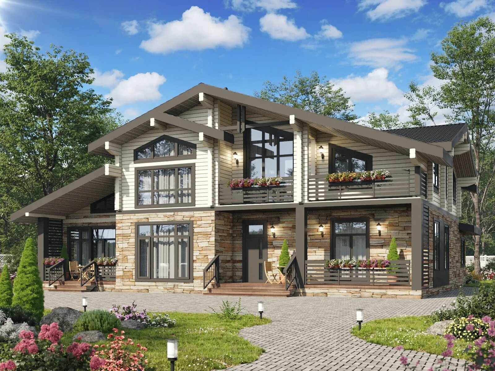 Dom i 2. Фасады двухэтажных домов. Двухэтажный дом с гаражом. Двухэтажный коттедж. Фасады квадратных домов.