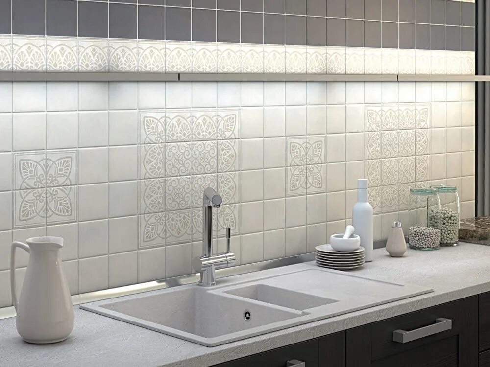 Барельеф серый 5x9.9 PBA002 Бордюр Керама Марацци (Kerama Marazzi) купить в Моск