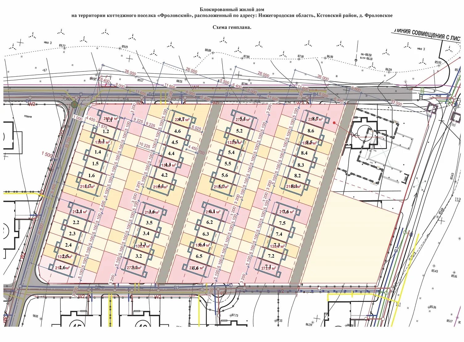 Фроловский коттеджный поселок. Генплан посёлка Фроловский. Фроловское Нижегородская область. Фроловское Кстовский район.