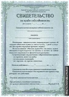 Свидетельство супругу