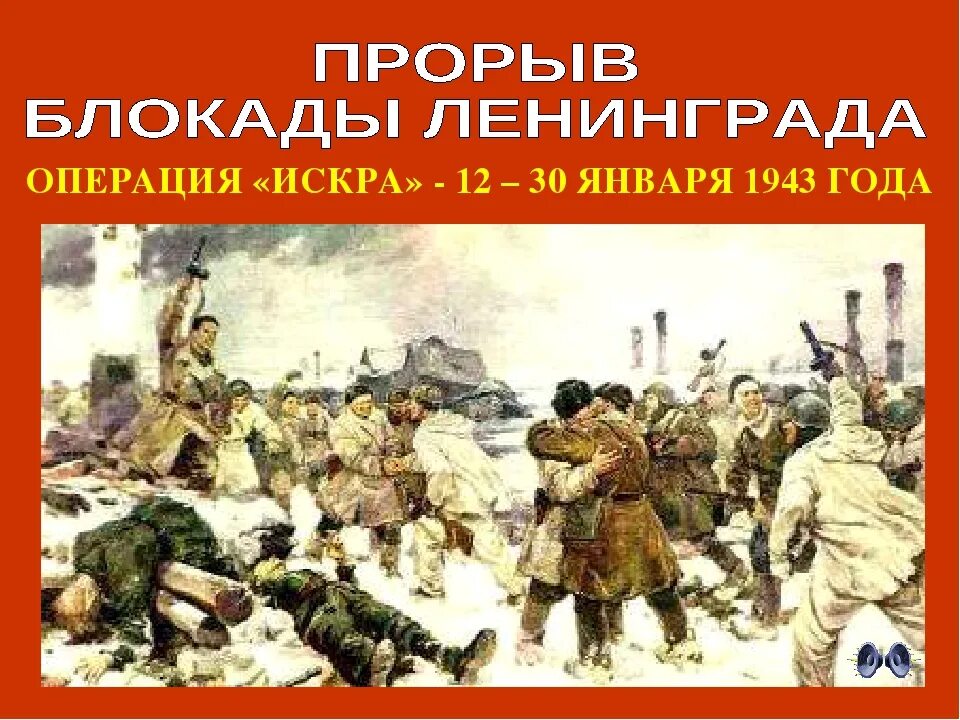 1943 — Прорвана блокада Ленинграда. 18 Января 1943 прорыв блокады. Операция под ленинградом