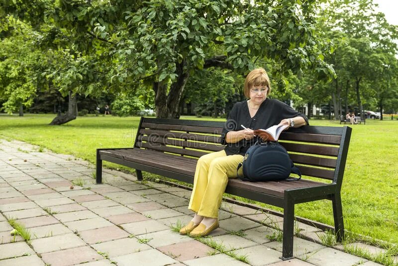 Sitting in the park