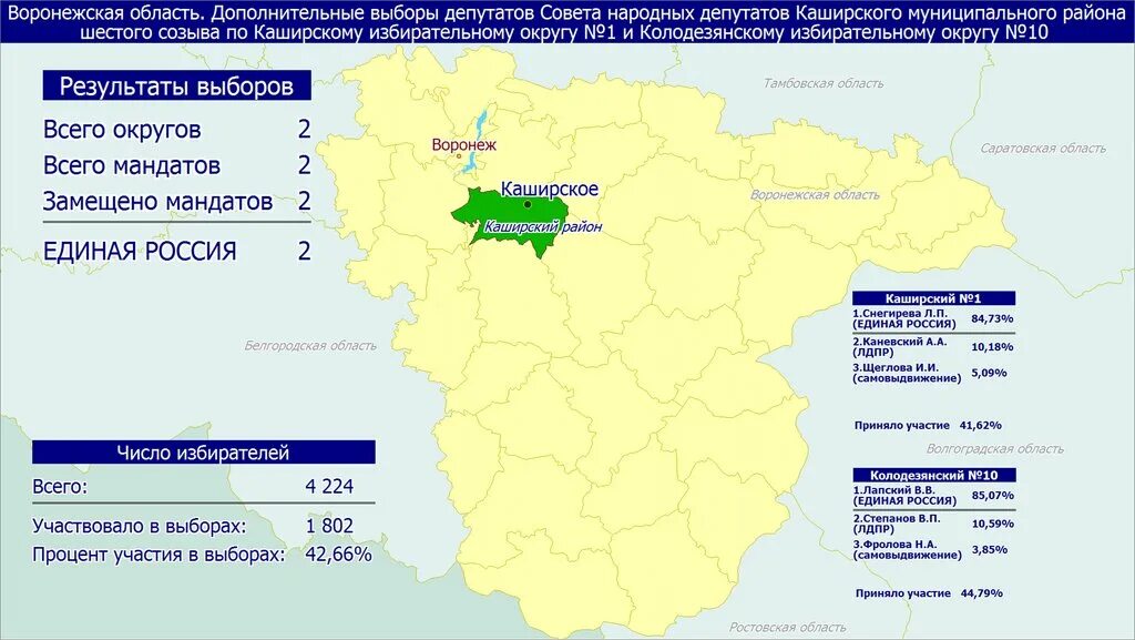 Итоги выборов в воронежской области