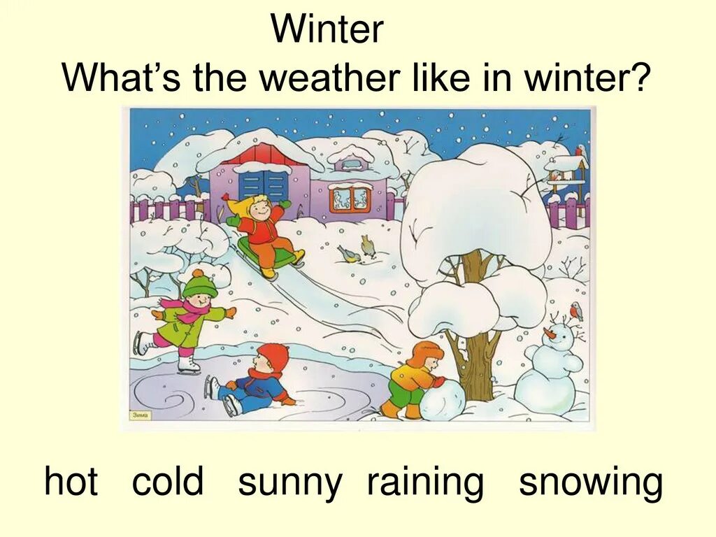 What is the weather like in summer. Weather in Winter. What s the weather like. What is the weather in Winter. What's the weather like in.