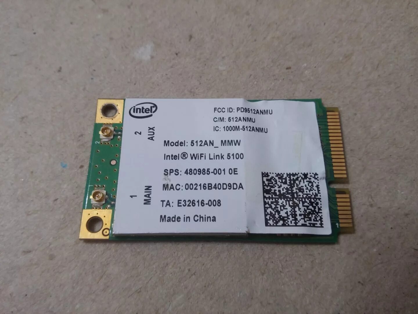 Intel 512. Intel wi-fi 5100 512an_mmw. ccah15lp0190t4. ccah18lp0020e1. ccah21lp6070t1.