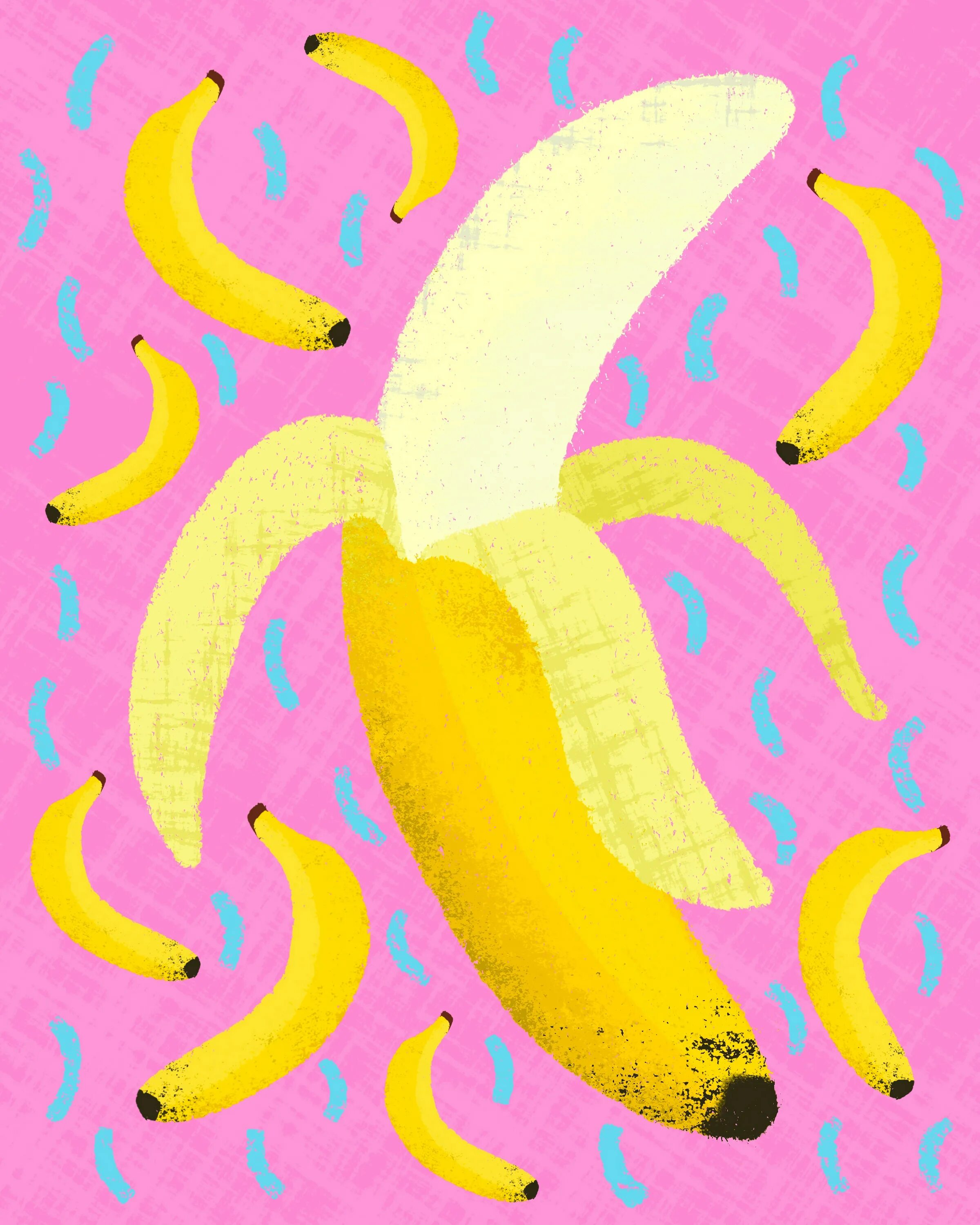 Go bananas. Банан. Розовый банан. Современное искусство банан. Банан Эстетика.