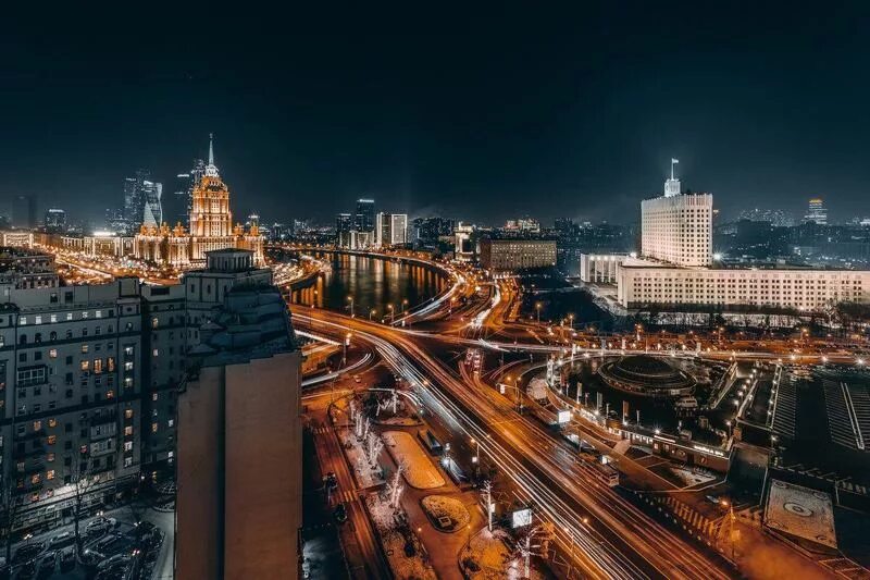 Топовые города. Ночная Москва. Вид на ночную Москву. Современная Москва. Огни ночной Москвы.