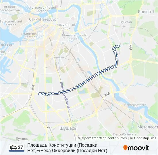 Река Оккервиль схема. Река Оккервиль на карте Санкт-Петербурга. Река Оккервиль на карте. 27 Троллейбус маршрут СПБ.