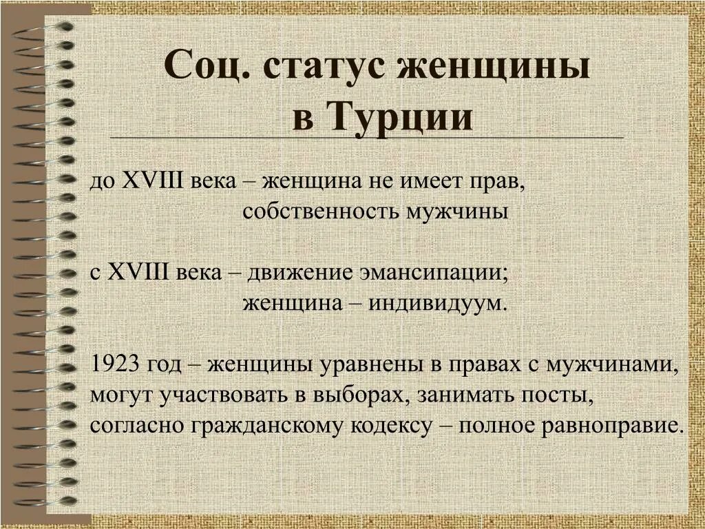 Социальный статус женщины. Женщина не имеет право. 18 Век социальный статус.