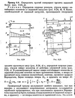 Середина пролета балки