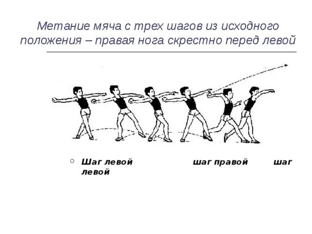 Техника метания малого мяча с места фазы. Метание малого мяча с разбега техника выполнения. Этапы метания мяча с разбега. Техника метания мяча с разбега кратко. Выполнение метания мяча