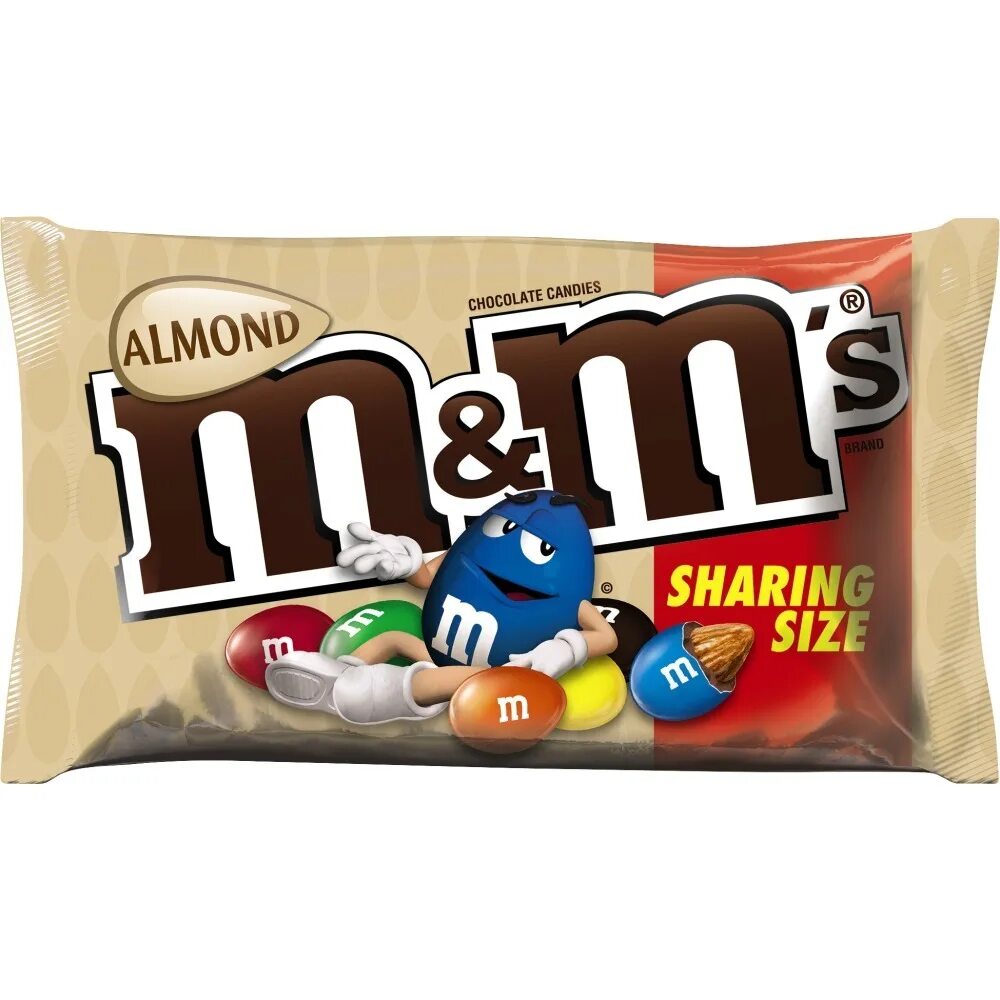 Драже m&m's Almond 80,2гр. M&MS Almond (80 гр). M&M'S Almond 80гр. M M'S шоколад 80г блок.