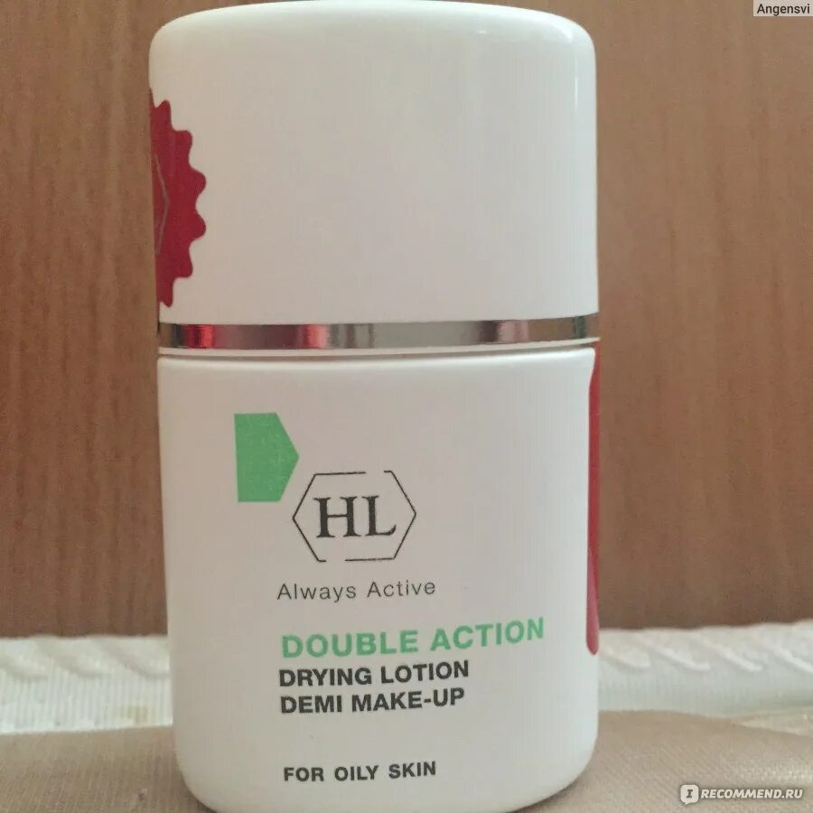 Double action drying lotion. Double action drying lotion