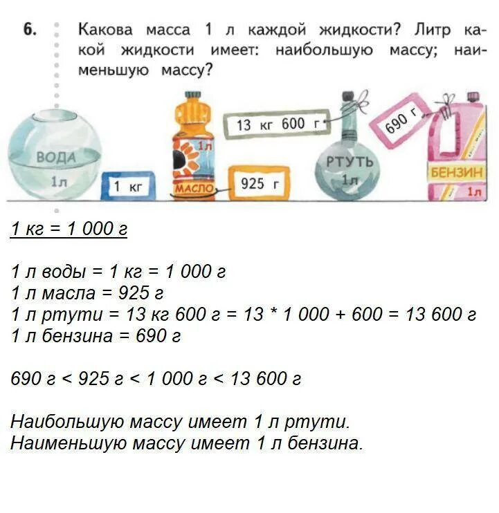 Чему равен 1 литр в кг