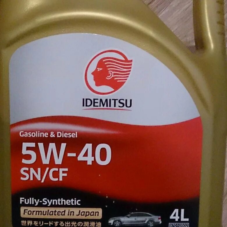 1.Idemitsu 10w-40 4л. Idemitsu fully Synthetic SN 10w 40. Масло Idemitsu fully-Synthetic 5w40 SN/CF 4л (аналог 30015048-746). 30015049-746 Idemitsu.