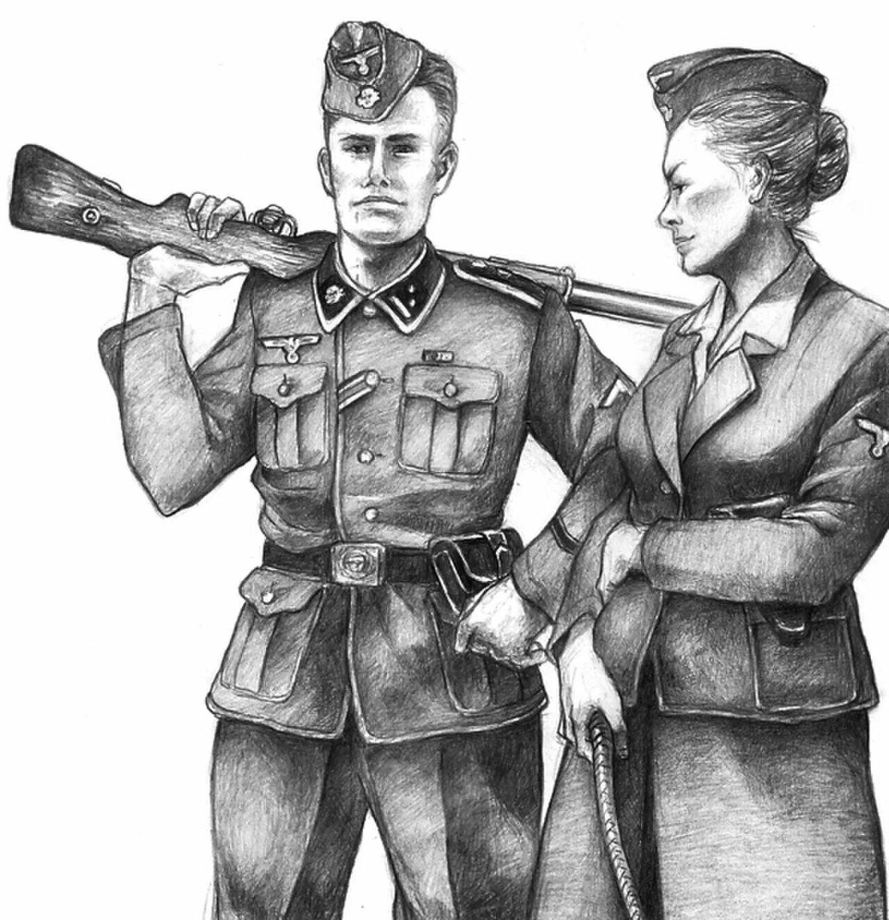 Немецкие рисунки. Aufseherin SS. Нарисовать немца. Немцы карандашом. Фашист рисунок.
