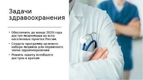 Организация здравоохранения цель