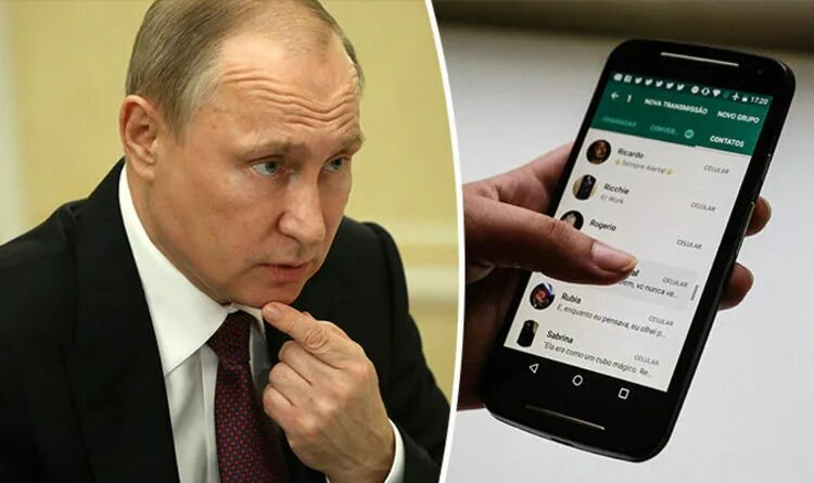 Управление президента телефон. Смартфон Путина. Ватсап Путина.