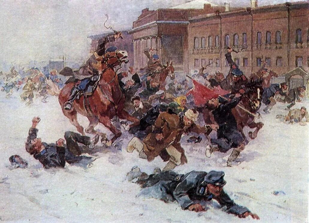 Кровавое воскресенье москва. Войцех Коссак. Кровавое воскресенье. 1906. Кровавое воскресенье 1905 картина Репина.