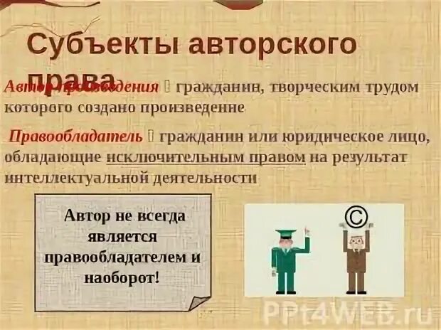 Правообладатель произведения