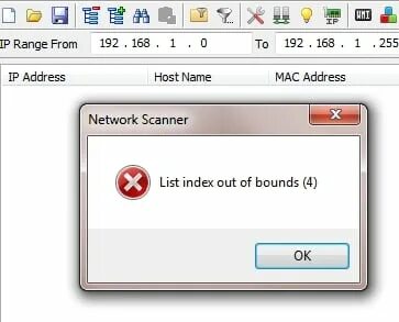 List index out of bounds 1