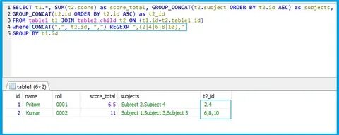 Select sum group by